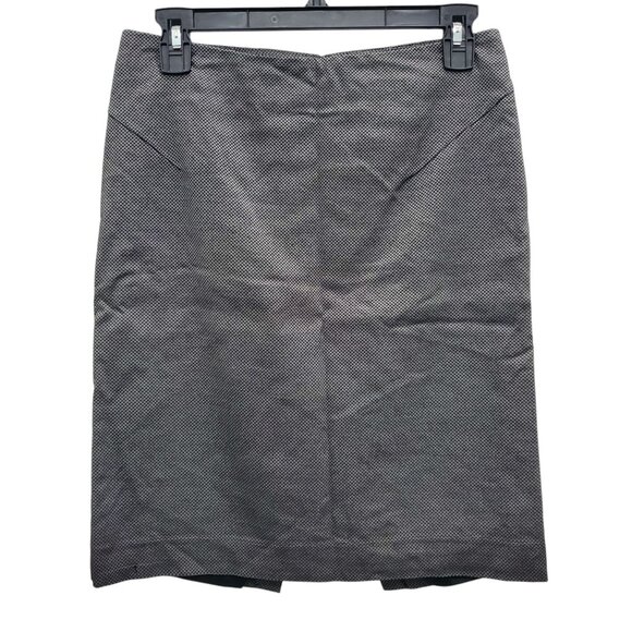 Express Design Studio Y2K Black Micro Diamond Print Career Pencil Skirt Size 2 - Picture 1 of 5